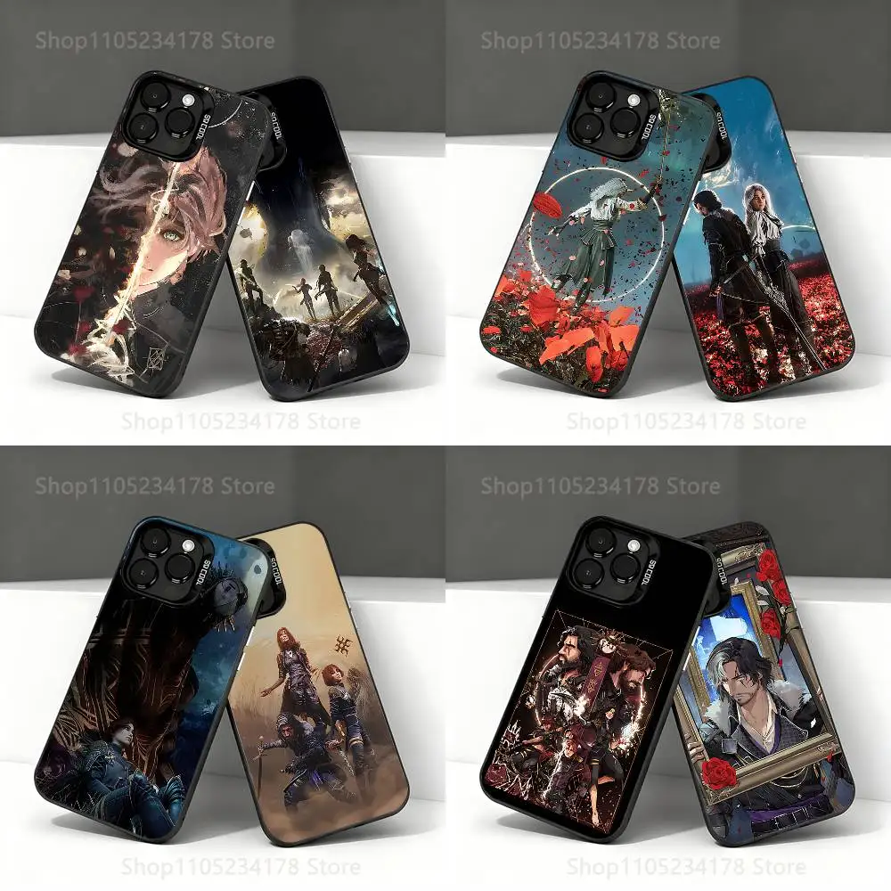 

C-Clair Obscur E-Expedition 33 ART Black Phone Case Compatible with iPhone 17 16 15 14 13 12 11, Pro, Max, Plus, E, Air, Mini