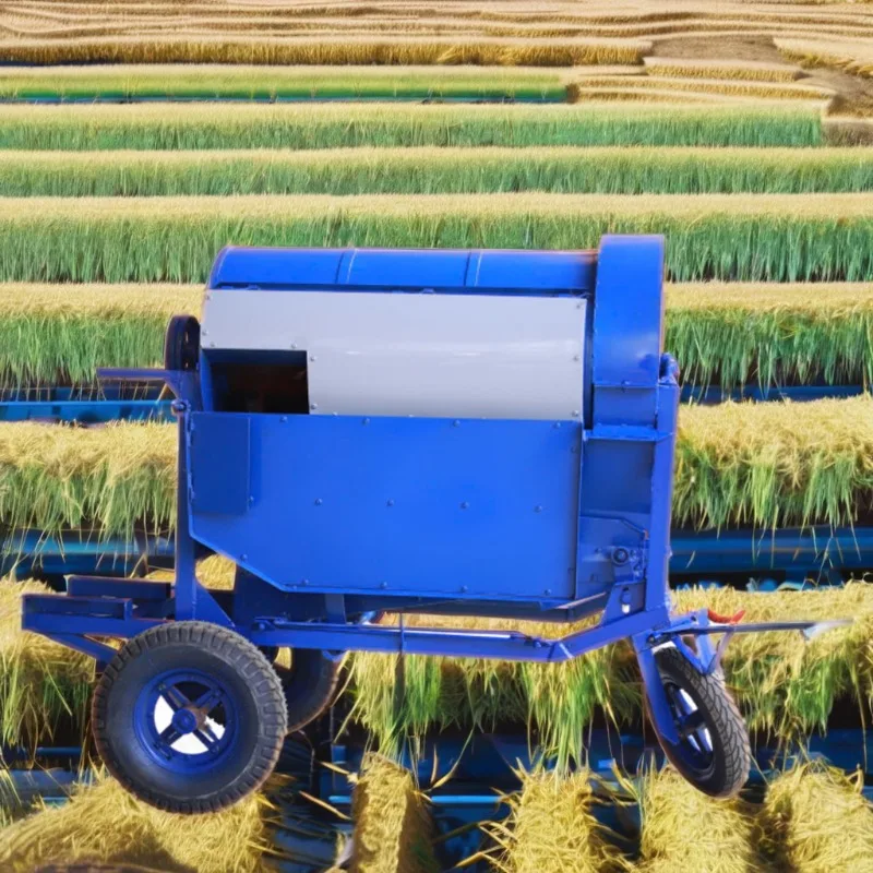 1500 kg/h high-productivity rice thresher New engine core component for African rice thresher