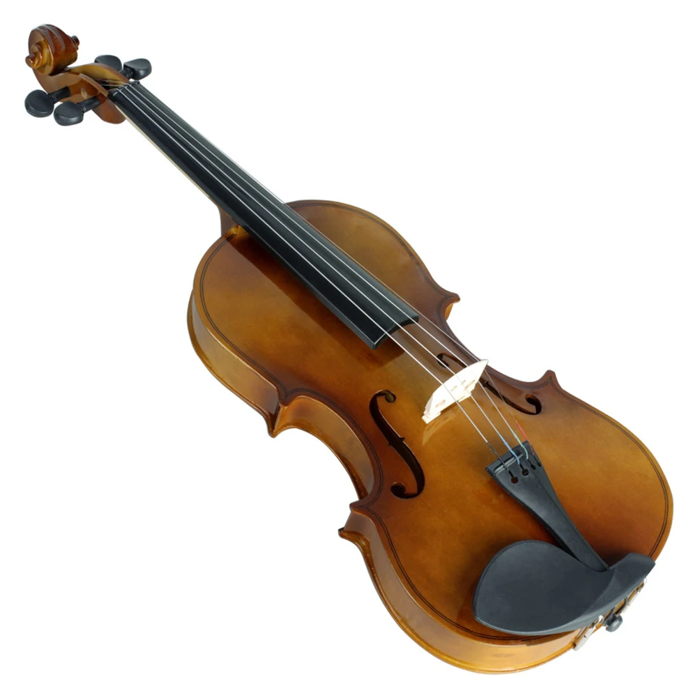 

Acoustic Violin With Bow Carrying Box Solid Wood Basswood Violin For Orchestra Concert Band Beginner