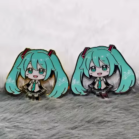 Hatsune Miku Virtual Idol Singer Music Enamel Pins Lapel Pins for Backpacks Brooches Badges Fashion Brooch for Clothes Pin