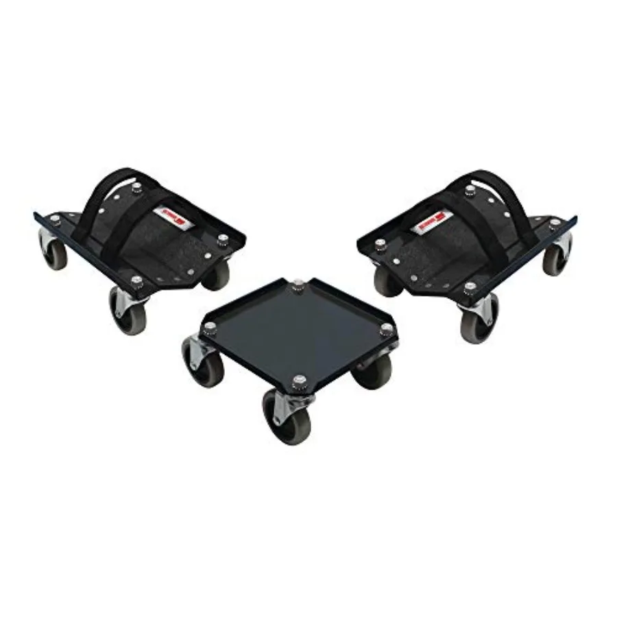 

Snowmobile Dolly System for 5800.0232 - Steel Black - Durable Metal Construction with Smooth Rolling Wheels for Easy Transporta