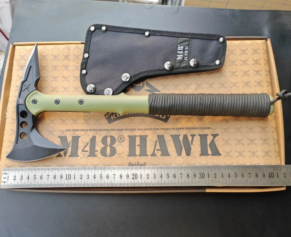 Multi Functional Tactical Axe Anti Slip Handle Outdoor Portable Camping Emergency Self-defense Equipment