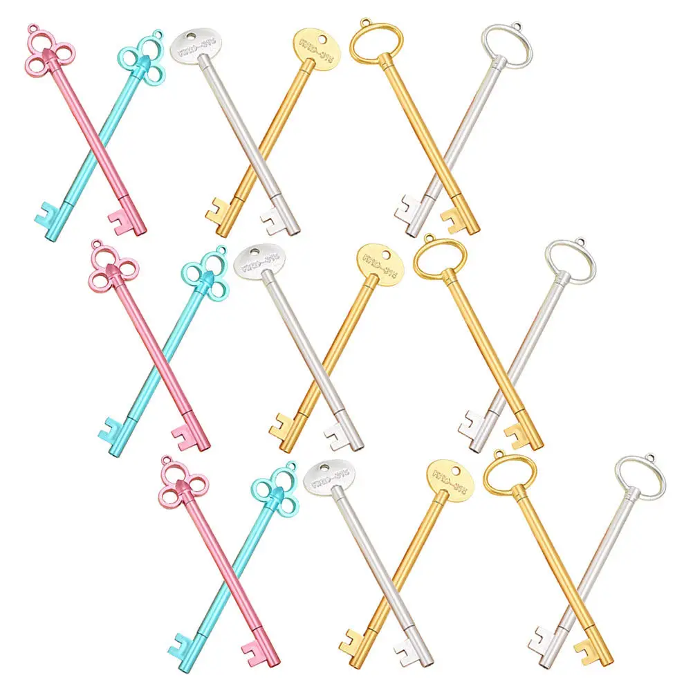 18Pcs Key Modeling Gel Pens Unique Exquisite Design Portable Multipurpose Writing Tool for School Home Office Students