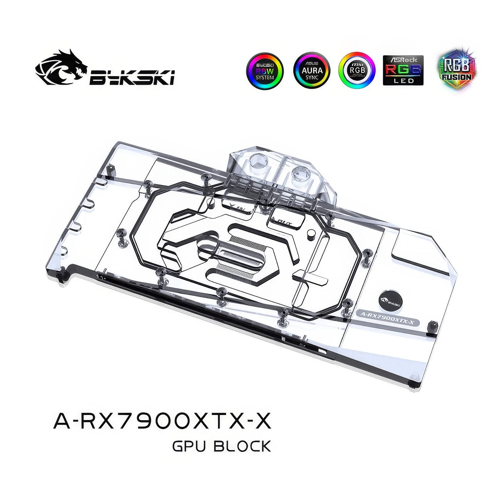 Imagem -05 - Bykski-refrigeração a Água Gpu Bloco Cooler Amd Referência rx 7900xtx A-rx7900xtx-x