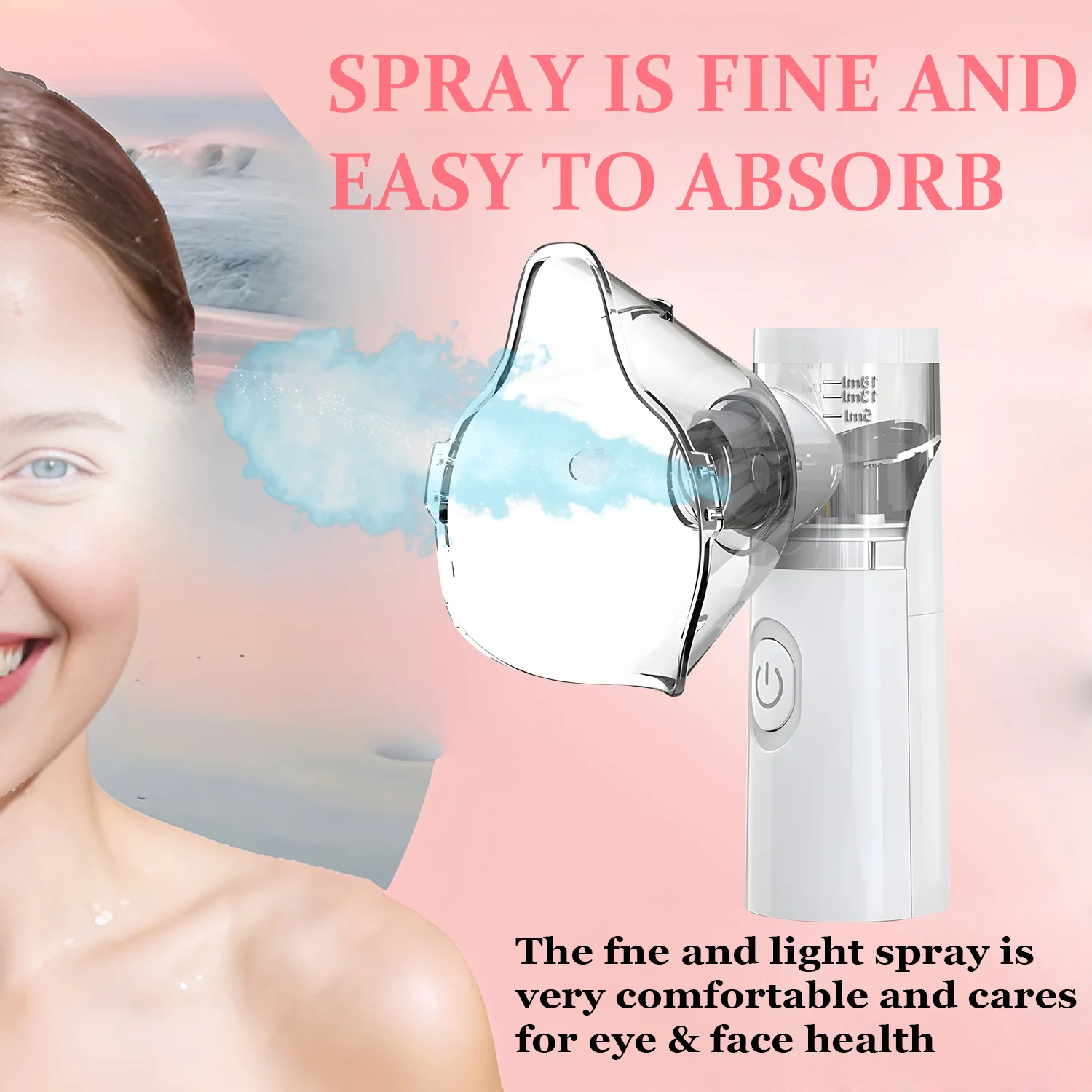 Mini Home Mist Facial Sprayer Humidifier Nebulizer Face Steamer Moisturizing Beauty Instruments Face Skin Care Tools