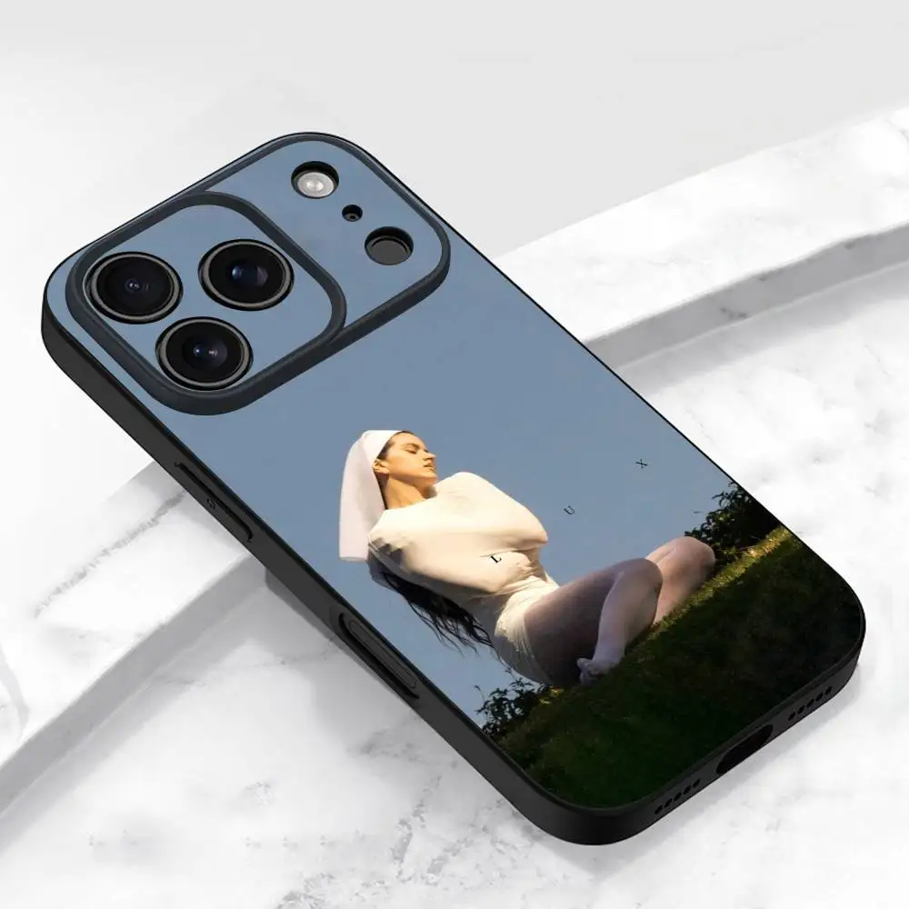 Custodia per telefono R-Rosalia Lux RR Motomami per iPhone 13,16,11,14,17,12,15,Plus,E,Air,Pro,Max,Mini Cover protettiva nera