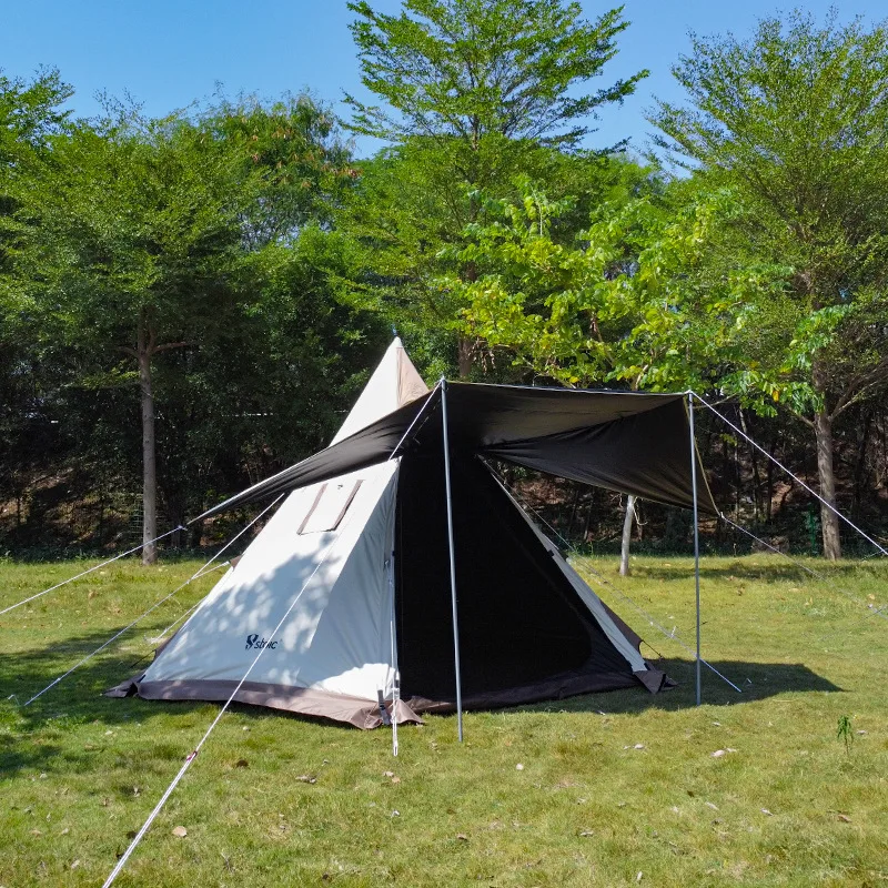 Manufacturer Direct Sales Tourism Tent Outdoor Triple-layer Four-season Windproof 3-4 Person Camping Tent