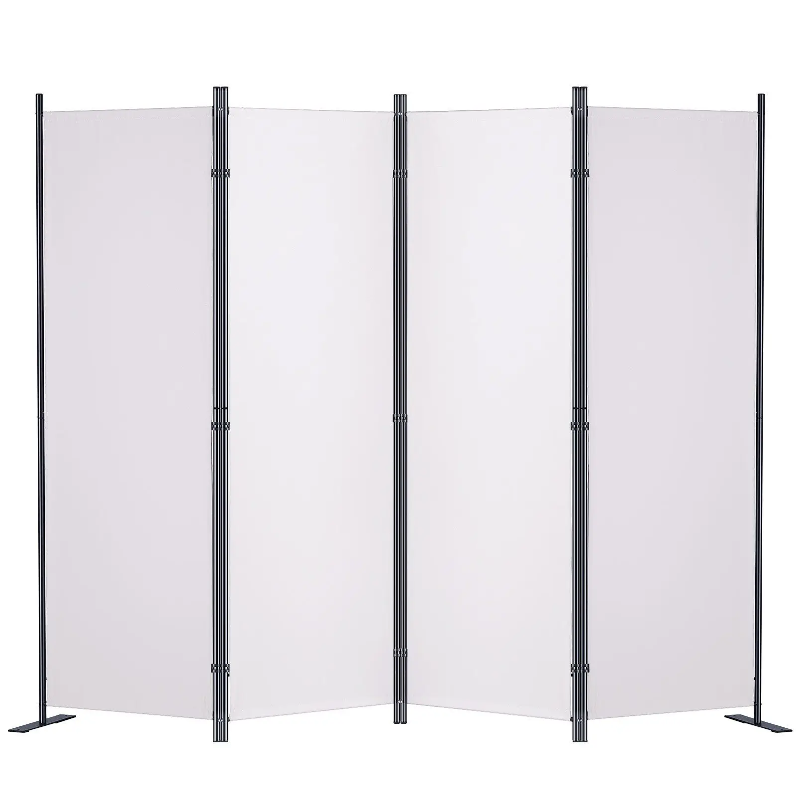 Room Divider, 5.6 ft Room Dividers and Folding Privacy Screens (4-panel), Fabric Partition Room Dividers for Office, Bedroom, Di