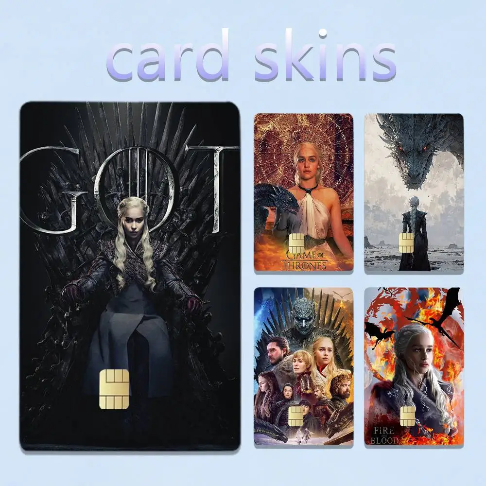 Dragon Mom Game of Thrones 4pcs 1Set Card Stickers Small Waterproof Chip 4PCS Card Sticker Anti-Scratch