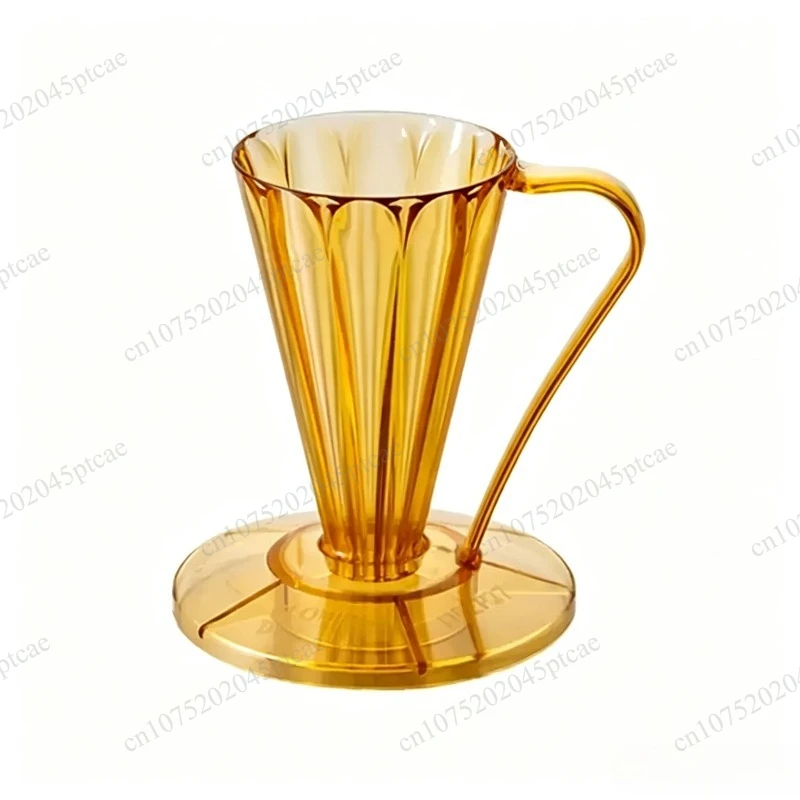 Petal shaped conical V27 degree filter cup - single cup hand brewed coffee drip filter cup
