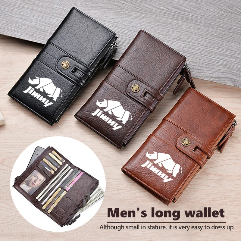 

Car Credit Card Coins Purses Business Men Vintage Wallet For Suzuki Jimny jb35 jb74 jb43 jb53 jb64