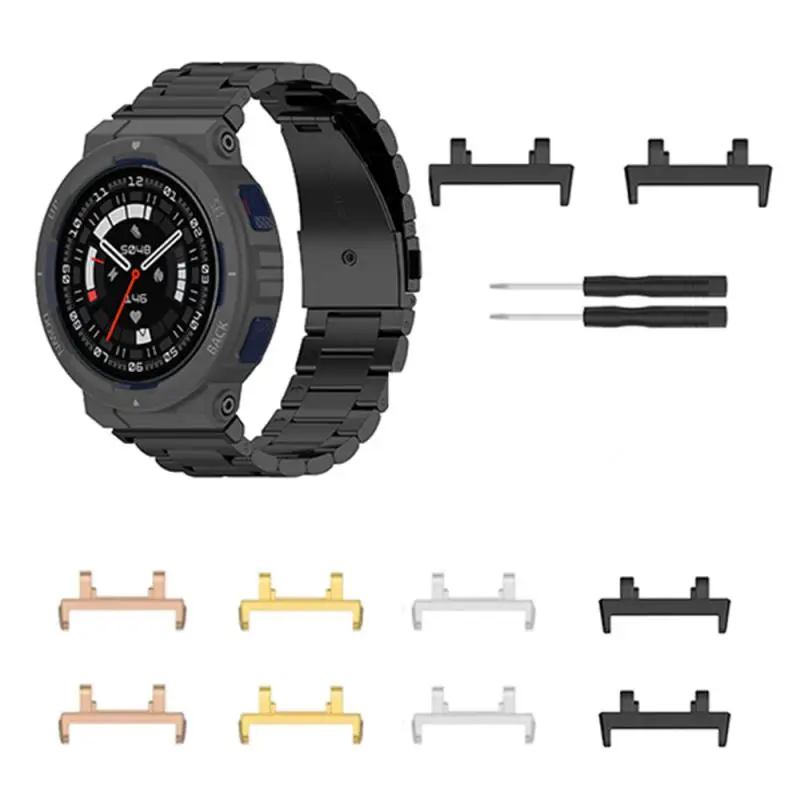 Connector Watch Strap Connector 22mm For Amazfit Active Edge A2212 Suitable For Huami Watch Strap Metal Connector 22mm Metal