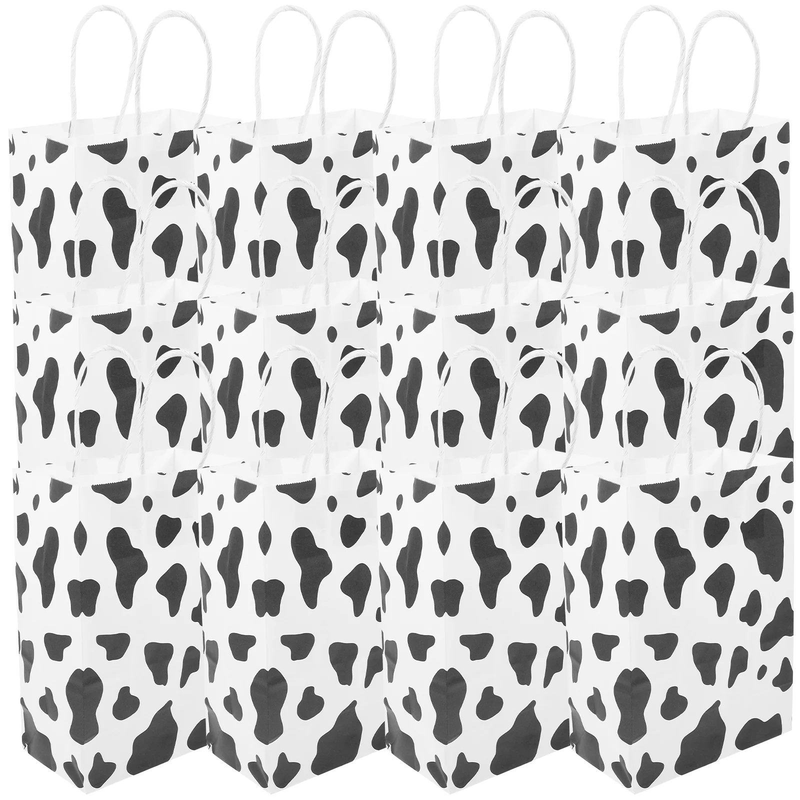 

12 Pcs Kraft Paper Bag Unique Favor Sheep Brown Bags Gift Goodie Cow for Party Candy Baby
