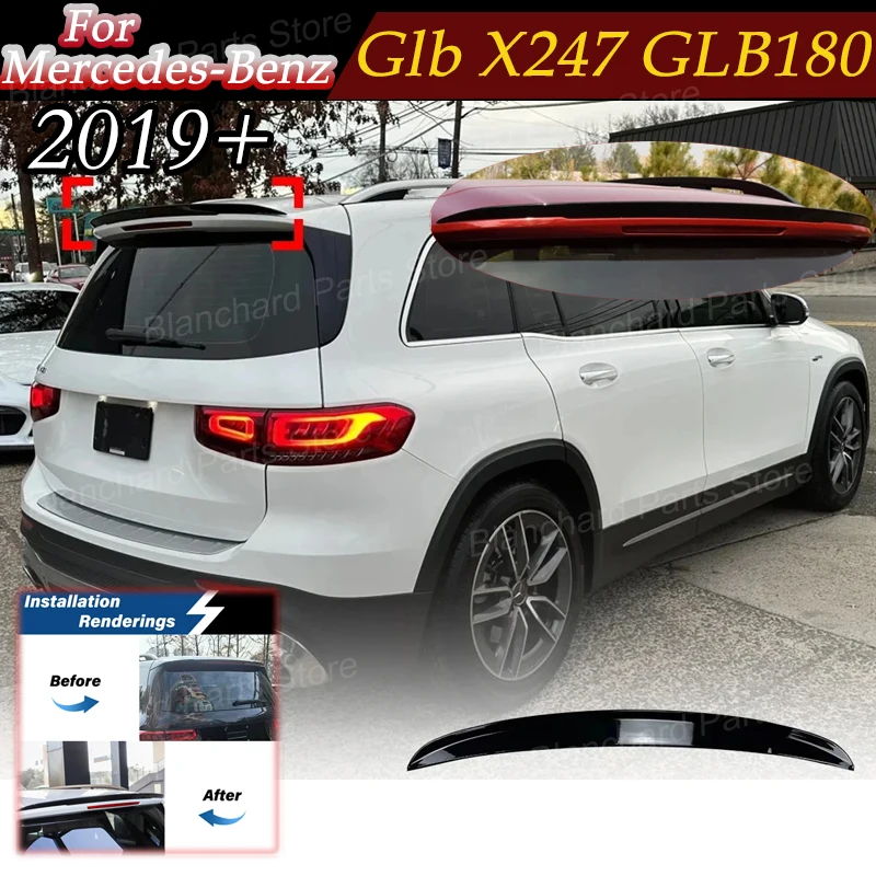 

Car Rear Trunk Spoiler Wing For Mercedes-Benz Glb X247 GLB180 200 GLB35 2019+ For AMG Splitter Tail Wing Trim Body Kit Tuning