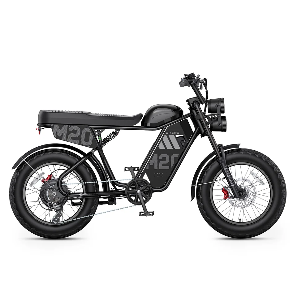 ENGWE M20 3.0 Moped-Style Electric Bike, 3300W Peak, 60V 20Ah, 40 MPH, 90-Mile Range, 20x4 Tires, Full Suspension image 2