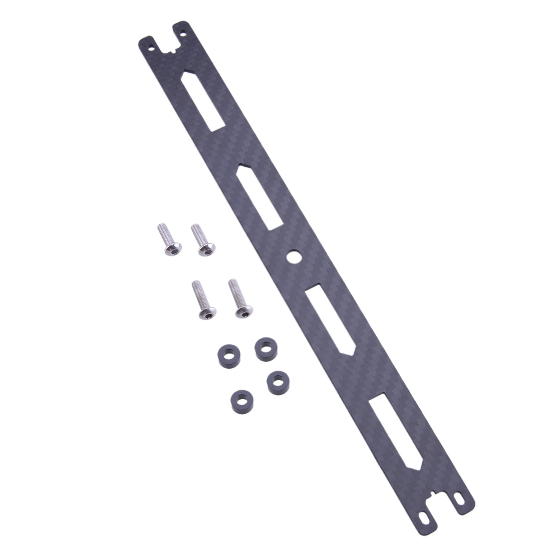 Black Carbon Fiber Style Upper Top Deck Fit for Tamiya TT-02 TT-02B Chassis 1/10 RC Car