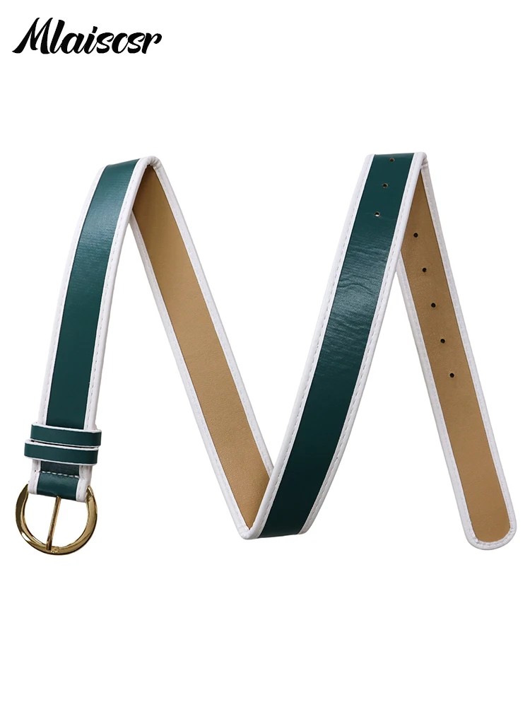 Mlaiscsr vert africain manches longues col cranté taille haute plissée Robe moyenne avec ceinture femmes bureau soirée robes d'invité Robe