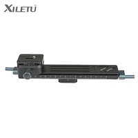XILETU Manual Sliding Rail Quick Release Clamp Seat Photography Macro Guide Rail for DSLR Arca Swiss Cameras Tripod Accessories
