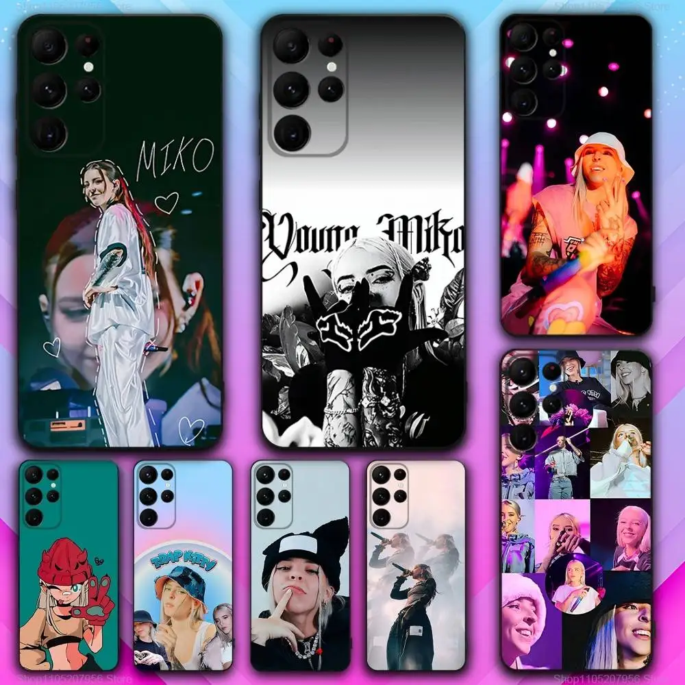 

Y-Young Singer M-Miko For Samsung S30,S25,S24,S23,S22,S21,S20,Fe,Lite,5G,Ultra,Plus,Black Phone Case Ultra-Thin
