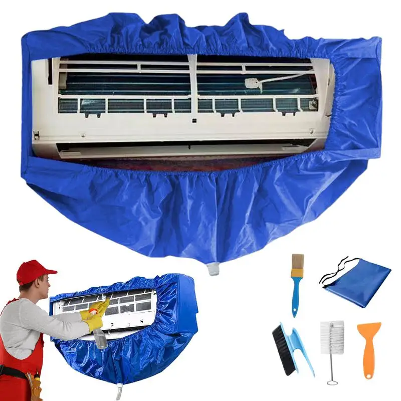 

Minisplit Cleaning Kit Air Conditioner Waterproof Cleaning Cover Kit 6X Multifunctional Air Conditioner Cleaning Kit With Drain