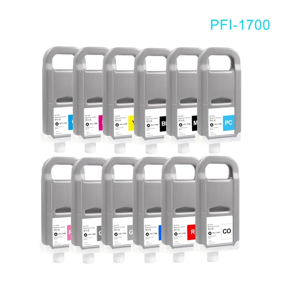 Top! Free PFI1700 PFI-1700 ink cartridge 100% compatible for Canon Pro 2000 4000 4000s 6000 6000s pro 2100 4100 6100 with