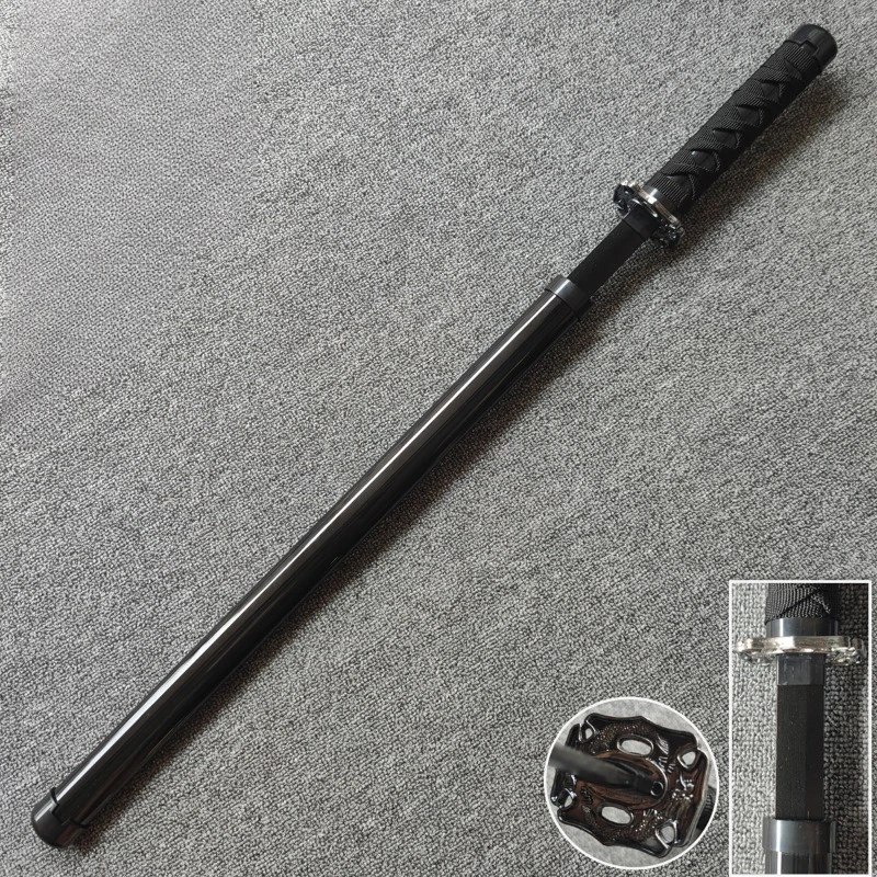 ดาบคาตานะยุคกลาง ขนาด 75 ซม./29.53 นิ้ว สำหรับคอสเพลย์ พร้อมปลอกดาบ อุปกรณ์ประกอบฉาก ของตกแต่งงานปาร์ตี้ซามูไร ของขวัญสำหรับฝึกซ้อม