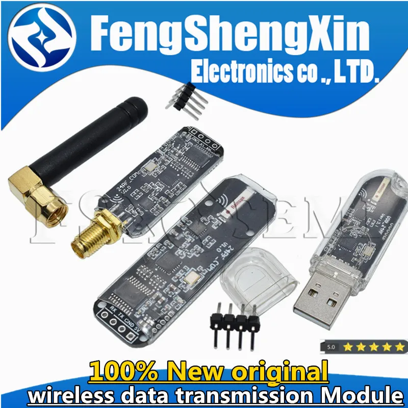 USB NRF24L01+ 2.4G wireless data transmission module 2.4GHz NRF24L01 upgrade version TTL NRF24L01 For Arduino