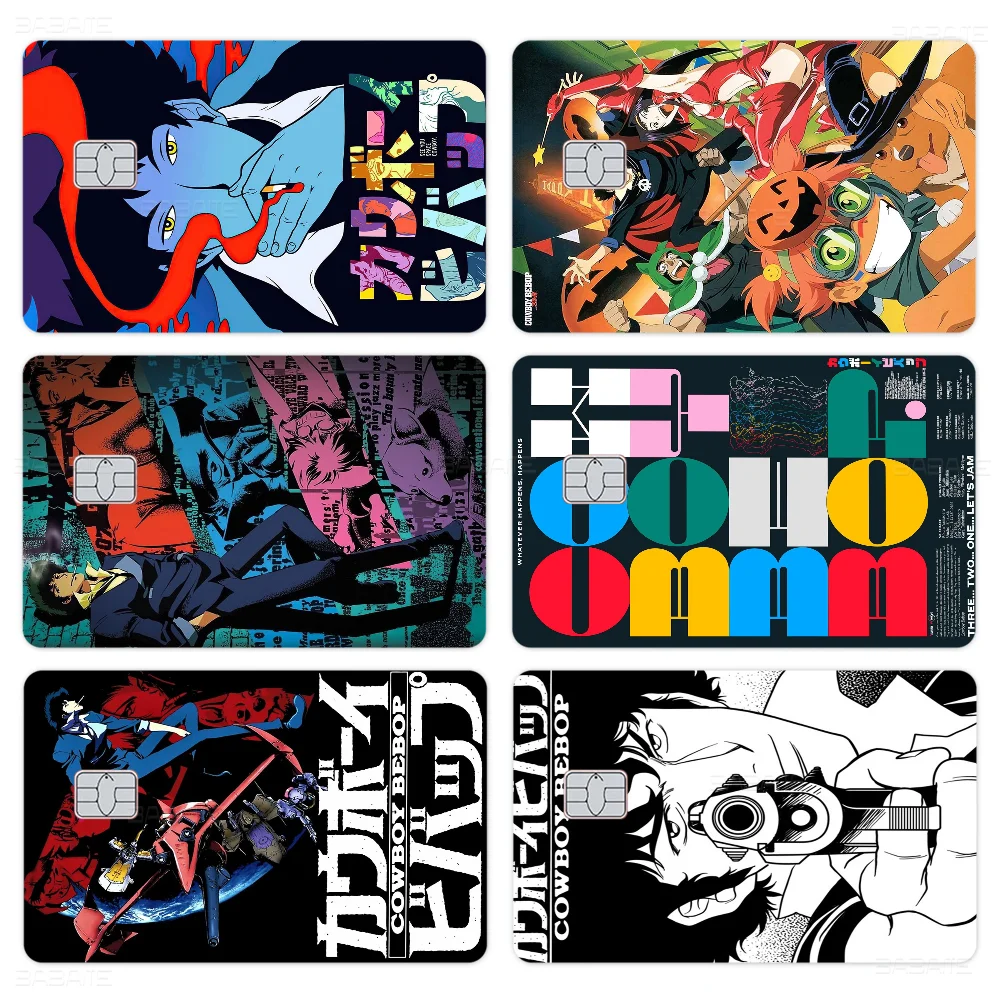 Cowboy Bebop Japan Anime Anime Cartoon Bear Skin Sticker Film Tape Case For Big Credit Debit Card Front Side