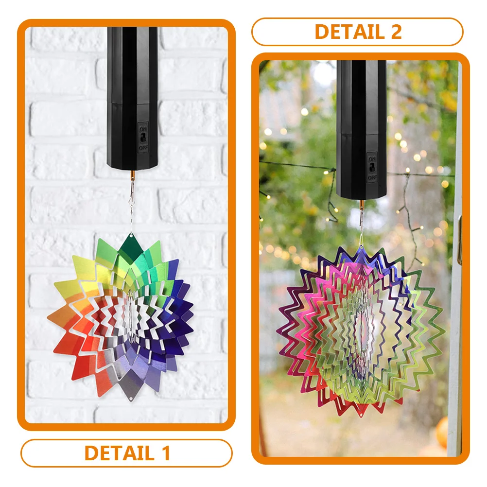 2 stuks aangedreven motor voor wind roterende ornamentmotor draagbare lichtgewicht huishoudelijke gadget discobal