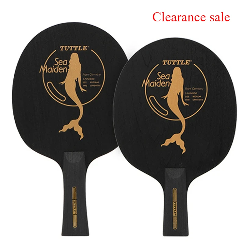 TUTTLE Table Tennis Blade 5 Ply Pure Wood Ping Pong Paddle Racket Professional Quick Attack Offensive Bat Bottom Plate