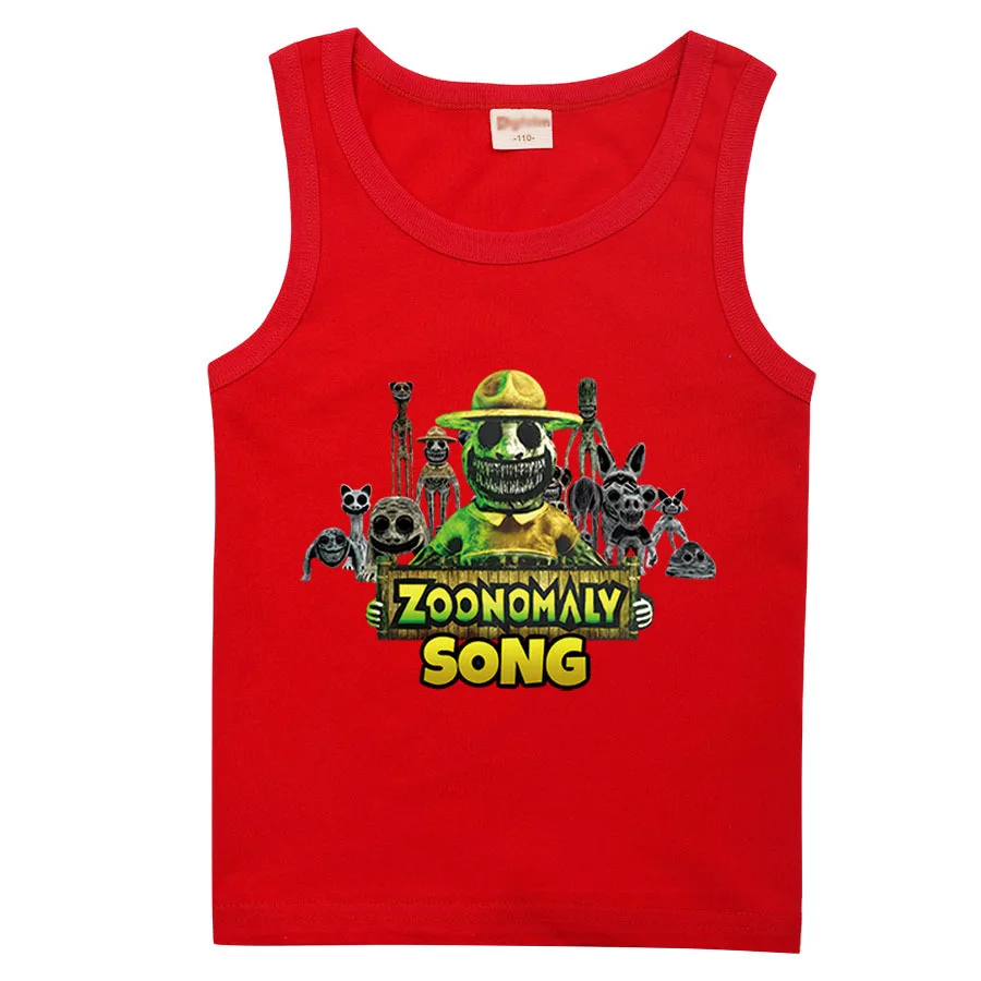 ZOONOMALY T Shirt Kids Leisure Cotton T-shirt Baby Girls Casual Tshirts Toddler Boys Sleeveless Vest Tank Tops