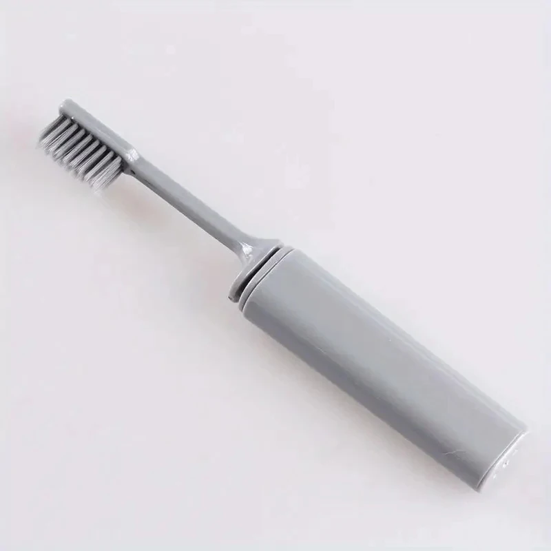 Portable Compact Charcoal Folding Toothbrush - Perfect for TravelCamping, and Hiking - Easy to Take and Efficient Teethbrush