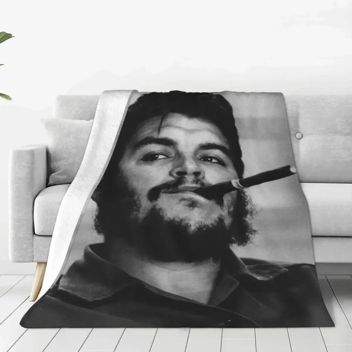 

Che Guevara Blanket Cover Coral Fleece Plush Cuba Revolutionist Lightweight Thin Throw Blanket for Bedding Couch Bed Rug