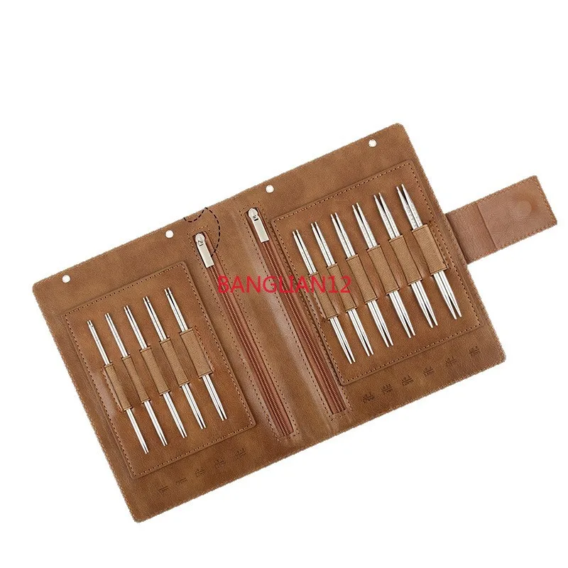 

Knitting Tool 4 Inch/5 Inch 1.5mm Fine Size Solid Stainless Steel Removable Ring Needle Set