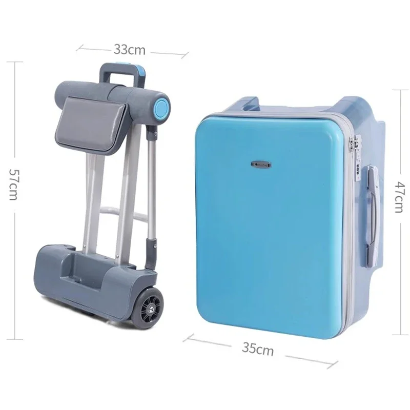 Kinder koffer 2-in-1-Rollwagen koffer Reise 20 "Boarding Bag mit Leitplanken abnehmbares Hartsc halen gepäck