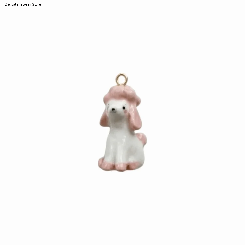 Samoyed Fashion Puppy Necklace Pendant Cute Enamel Dog Pendant Creative Animal Beagle Pendant Necklace Accessories
