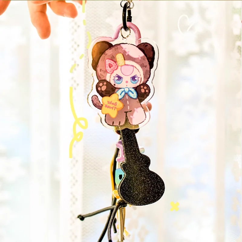 Echte baby drie drie jaar oude liefdesketting tijdserie verrassing blinde tas armband sleutelhanger schattige hanger tas hanger