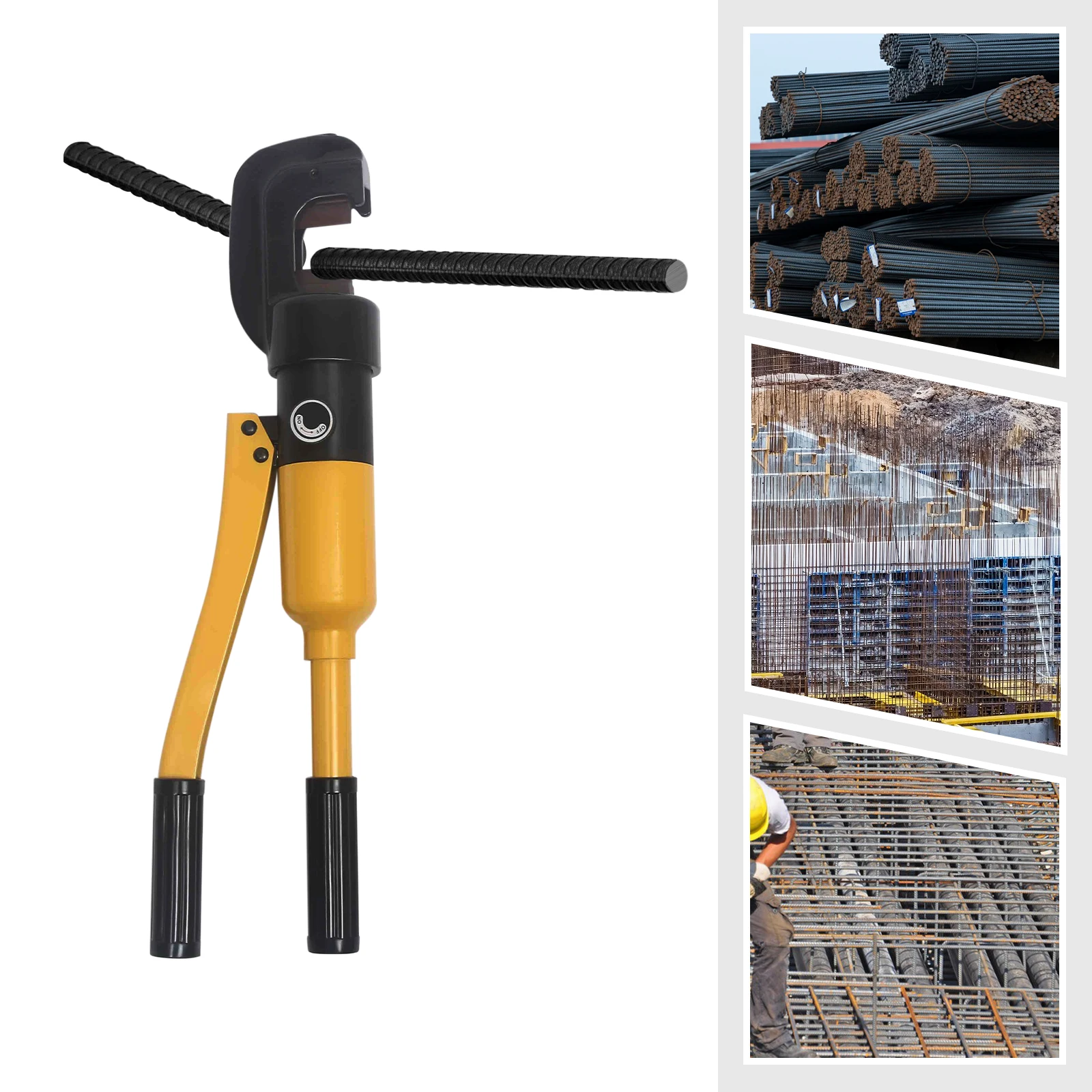 قاطع حديد التسليح الهيدروليكي مع صندوق محمول، قاطع مسامير هيدروليكي، قاطع فولاذي 8 ألوان 4-16 مم، قاطع تعزيز صناعي #1