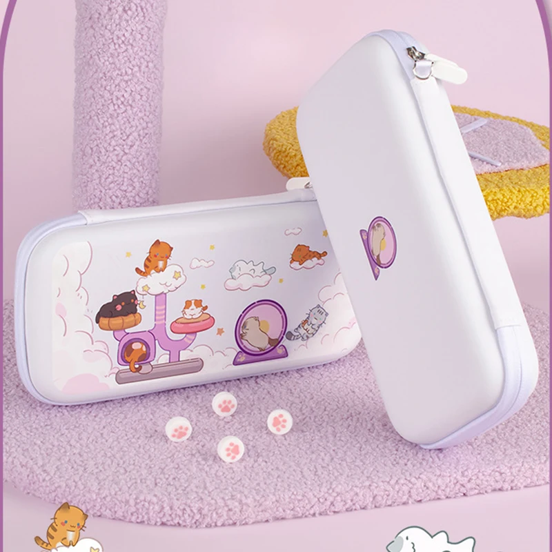 

Switch Oled Carry Bag Cartoon Animal Storage Bag PU Hard Cover Shell Carrying Case For Nintendo Switch Game Console & Accessory