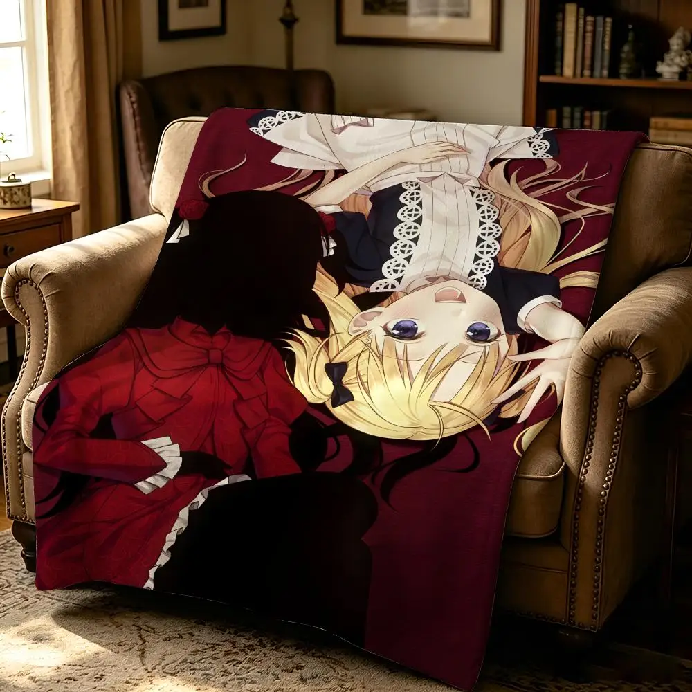 anime S-Shadows House-e Throw Thick Comfort Flannel Quilt, Multi-scene Use Indoor Outdoor Daily Nap