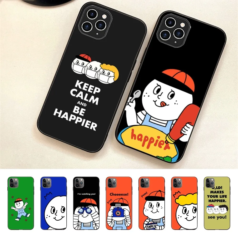 Cute cartoon hand drawn Phone Case For Iphone 15 11 13 14 Pro Max 7 8 Plus X Xr Xs Max Se2020 12mini Cover Case