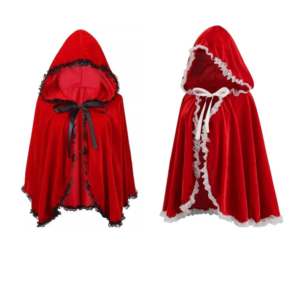 الأحمر عيد الميلاد كيب الكبار عيد الميلاد عباءة عباءة ليتل الأحمر ركوب هود عيد الميلاد عباءة مرحلة الأداء الملابس #1