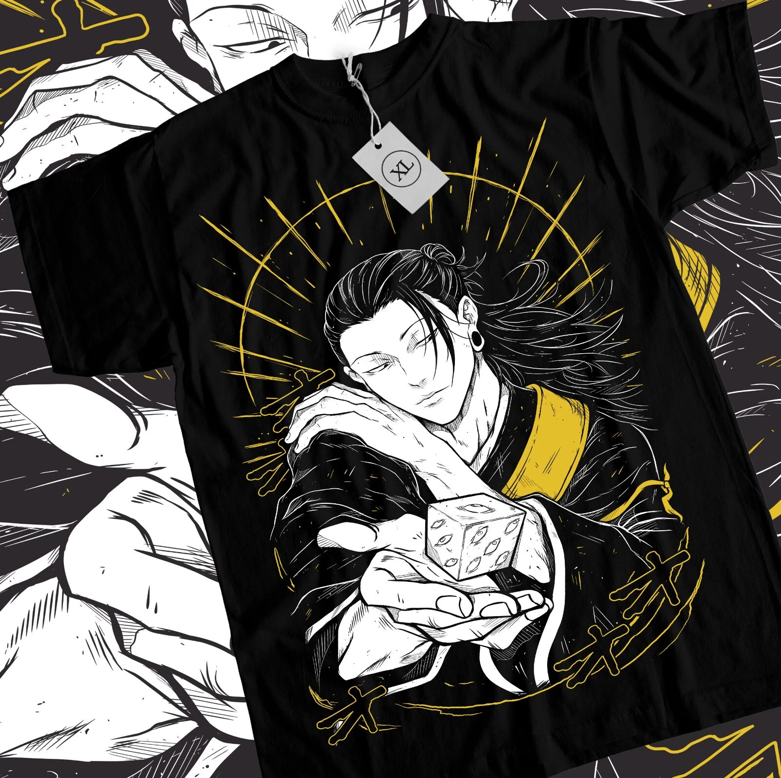 2026 Sommer Jujutsu Kaisen Anime Suguru Geto Bedrucktes lockeres Kurzarm-T-Shirt aus reiner Baumwolle für Kinder – Unisex, lässig, locker geschnitten