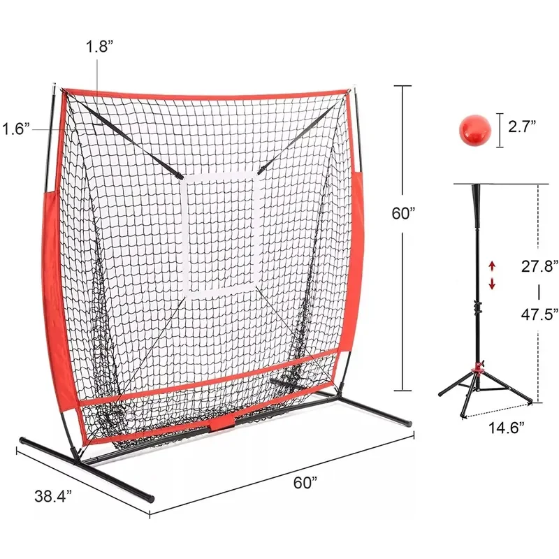 New product Backyard inflatable bat shooting baseball softball practice hitting pitching net
