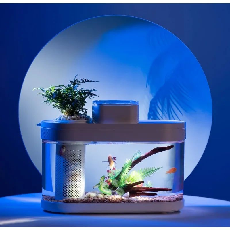 Smart Fish Tank Amphibious Ecological Aquarium ProC180 Automatic Feeder WiFi Box RGB Light Control for Mijia MiHome App