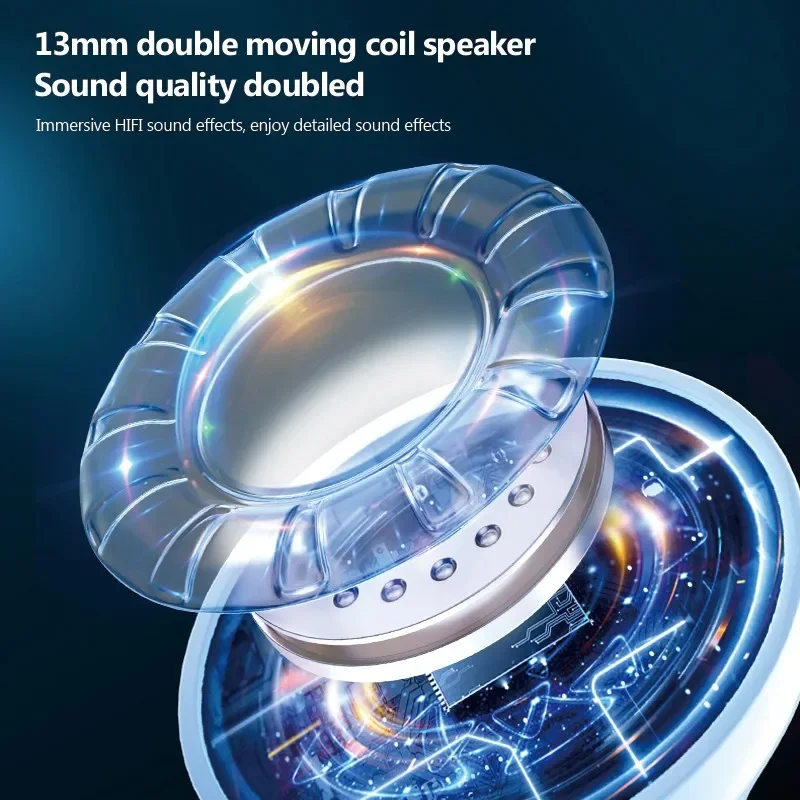 Lenovo-Écouteurs Sans Fil Bluetooth LP40 TWS, Oreillettes Stéréo à Commande Tactile, pour Téléphone Android