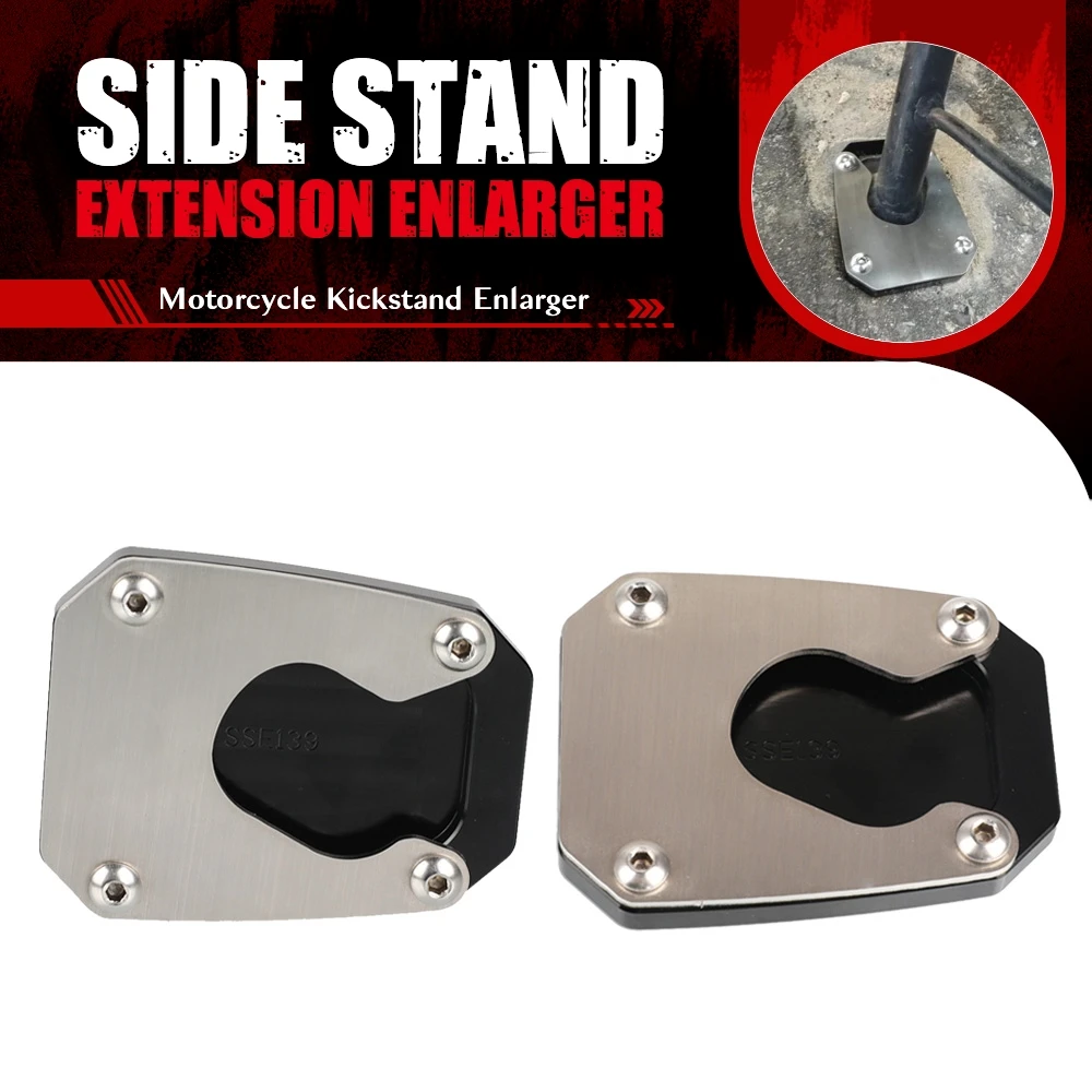 New Motorcycle Side Stand Enlarger Kickstand Enlarge Plate Pad For HONDA 1200 CROSSTOURER DCT VFR 1200X /DCT 2012 2013 2014-2021