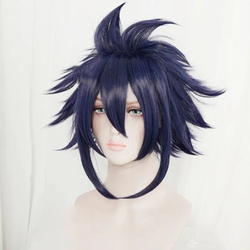 Anime My Hero Academia Tamaki Amajiki peruka do cosplay Boku No Hero Academia Cosplay Tamaki Amajiki 28CM niebieskie peruki + czapka z peruką