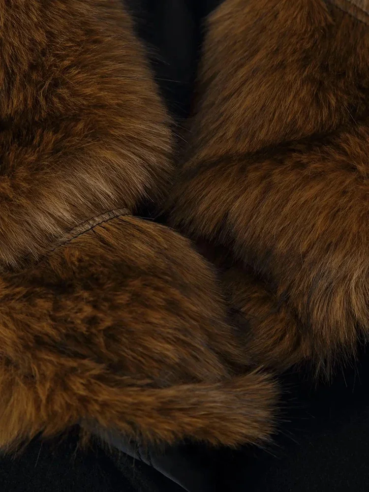 Fashion Warm Outwears Lady Women New Elegant Faux Fur Coat Women Lace Up Lapel Full Sleeves Fluffy Jackets