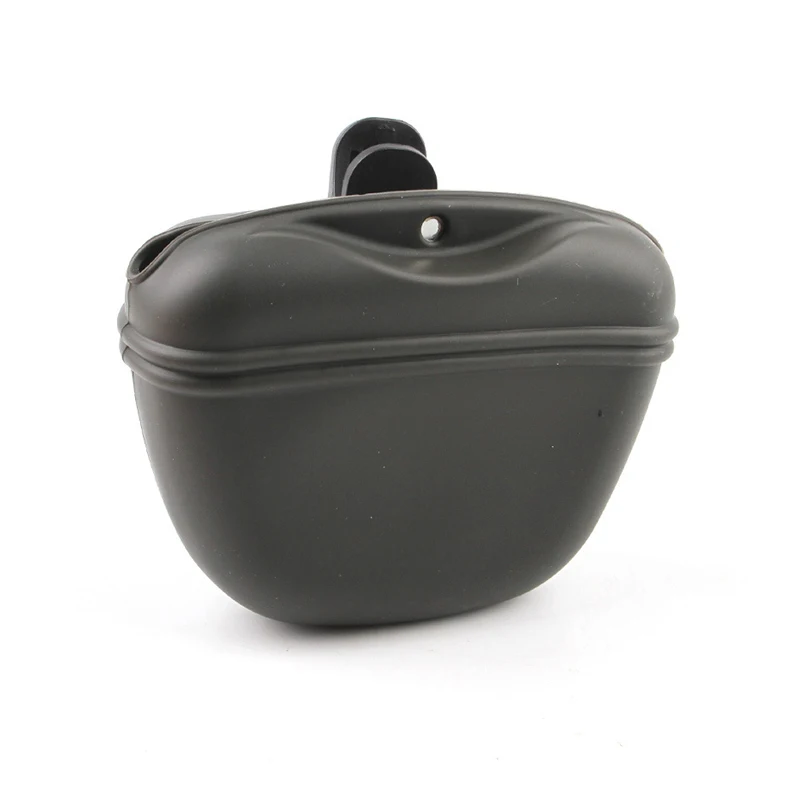 حقيبة تغذية الحيوانات الأليفة في الهواء الطلق التدريب الكلب الغذاء جيب المحمولة سيليكون الحيوانات الأليفة وجبة خفيفة الحقيبة في الهواء الطلق المشي الكلب معلقة نمط الخصر